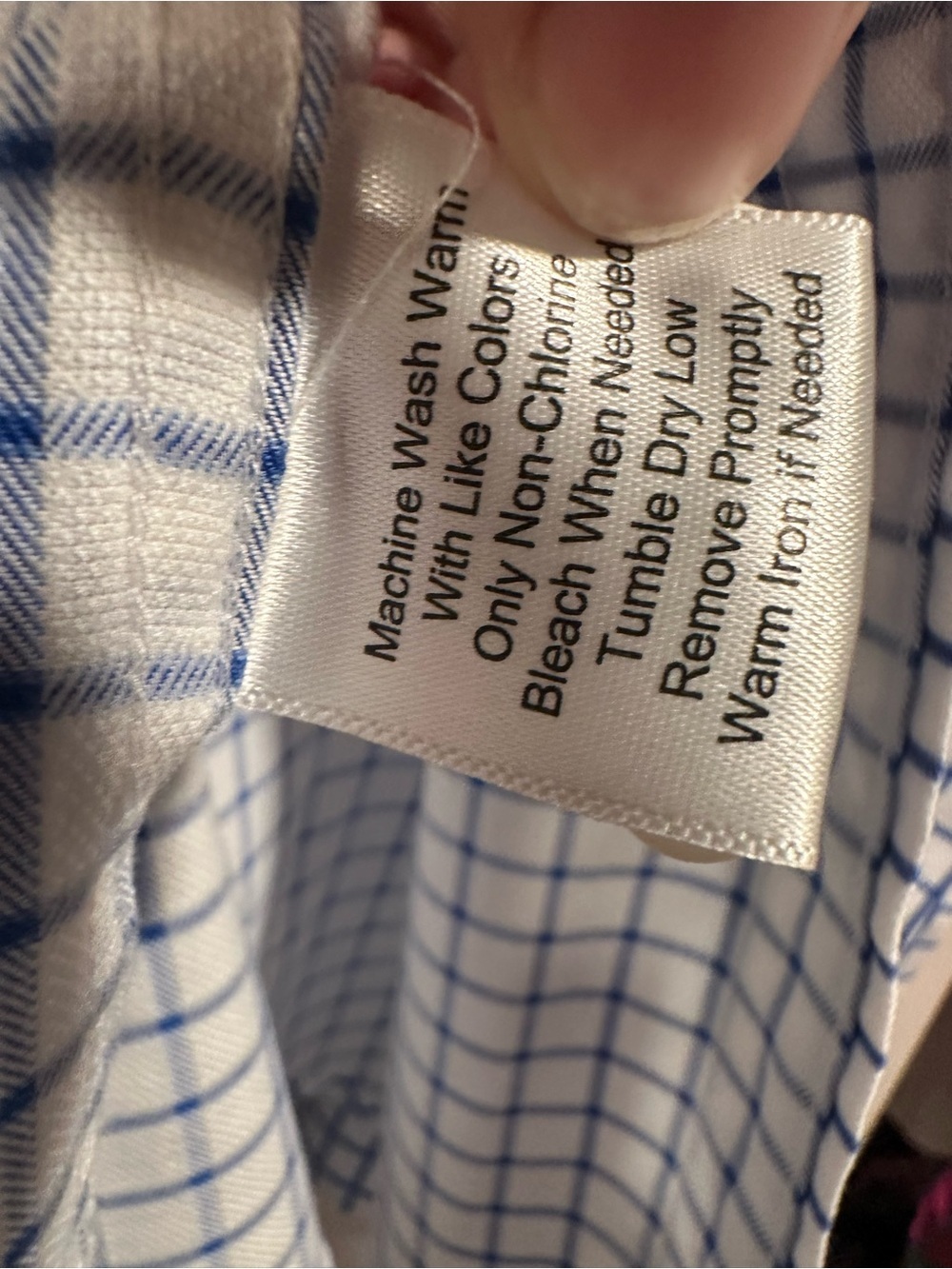 Joseph & Feiss Men's Non-Iron Dress Shirt - White & Navy Windowpane Check XL - Picture 10 of 14